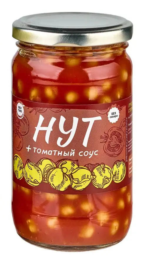 Нут консервированный + томатный соус фото 2